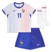 Maillot de foot France Ousmane Dembele #11 Extérieur vêtements enfant Europe 2024 Manches Courtes (+ pantalon court)